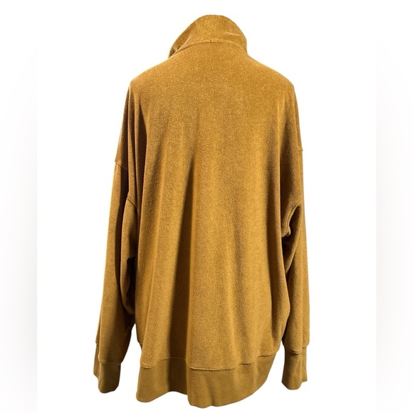 Aerie Offline Women's Gold Terry Quarter-Zip Sweatshirt - Picture 6 of 6